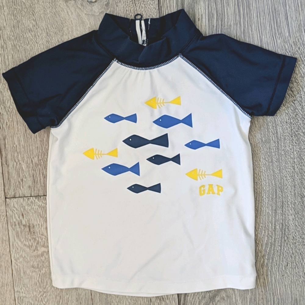 Baby Gap Swim Rashguard Fish Top
